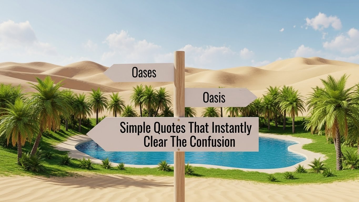 oases or oasis