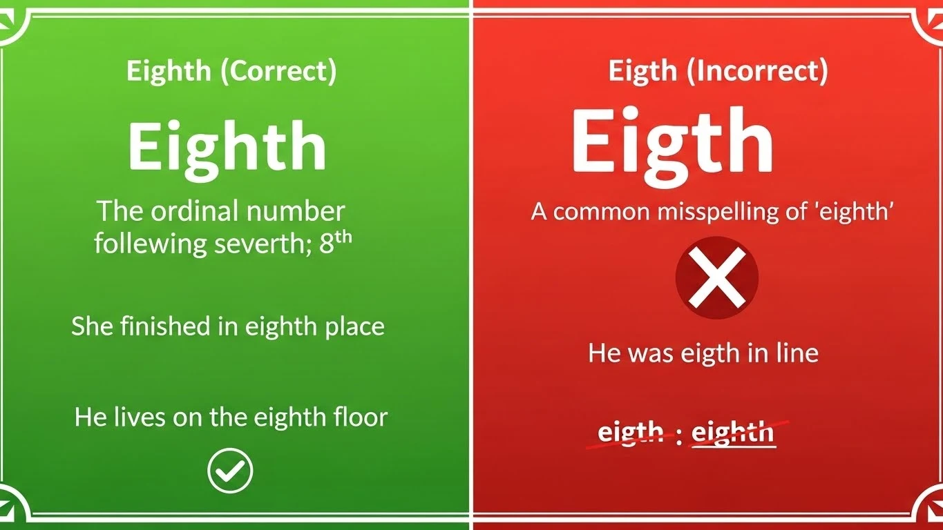 eighth or eigth