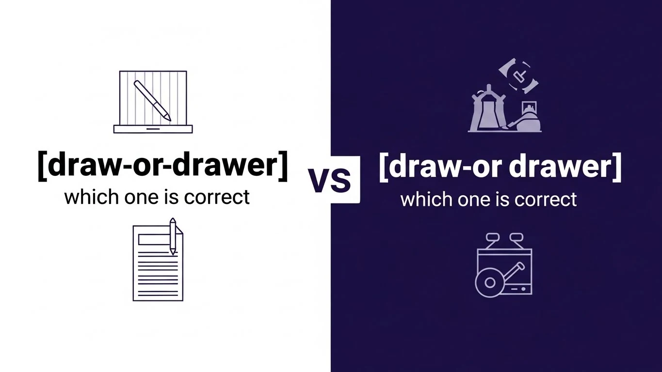 draw or drawer