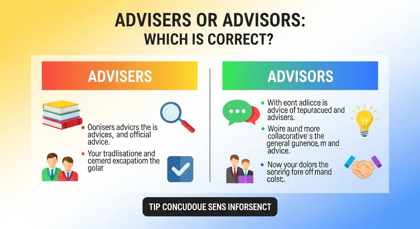 advisers or advisors