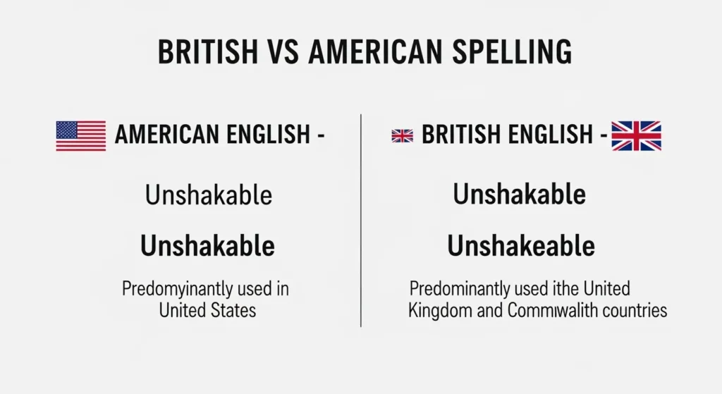 British English vs American English Spelling