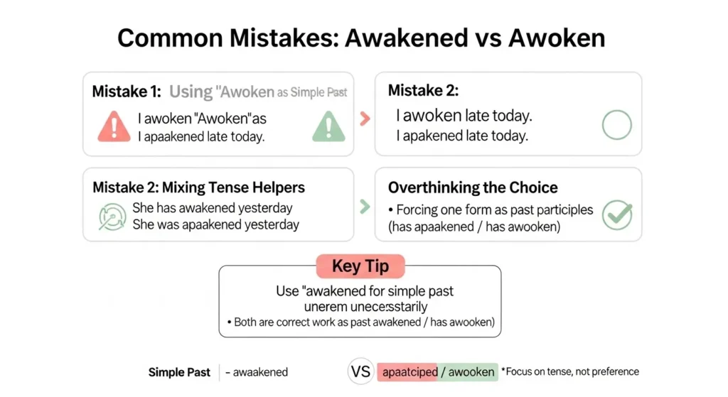 Common Mistakes with Awakened or Awoken
