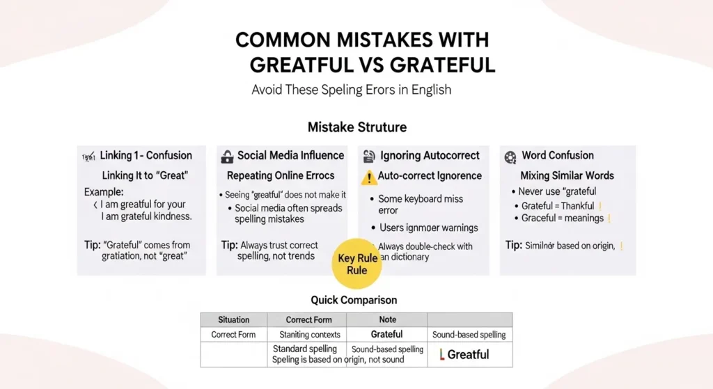 Common Mistakes with Greatful or Grateful