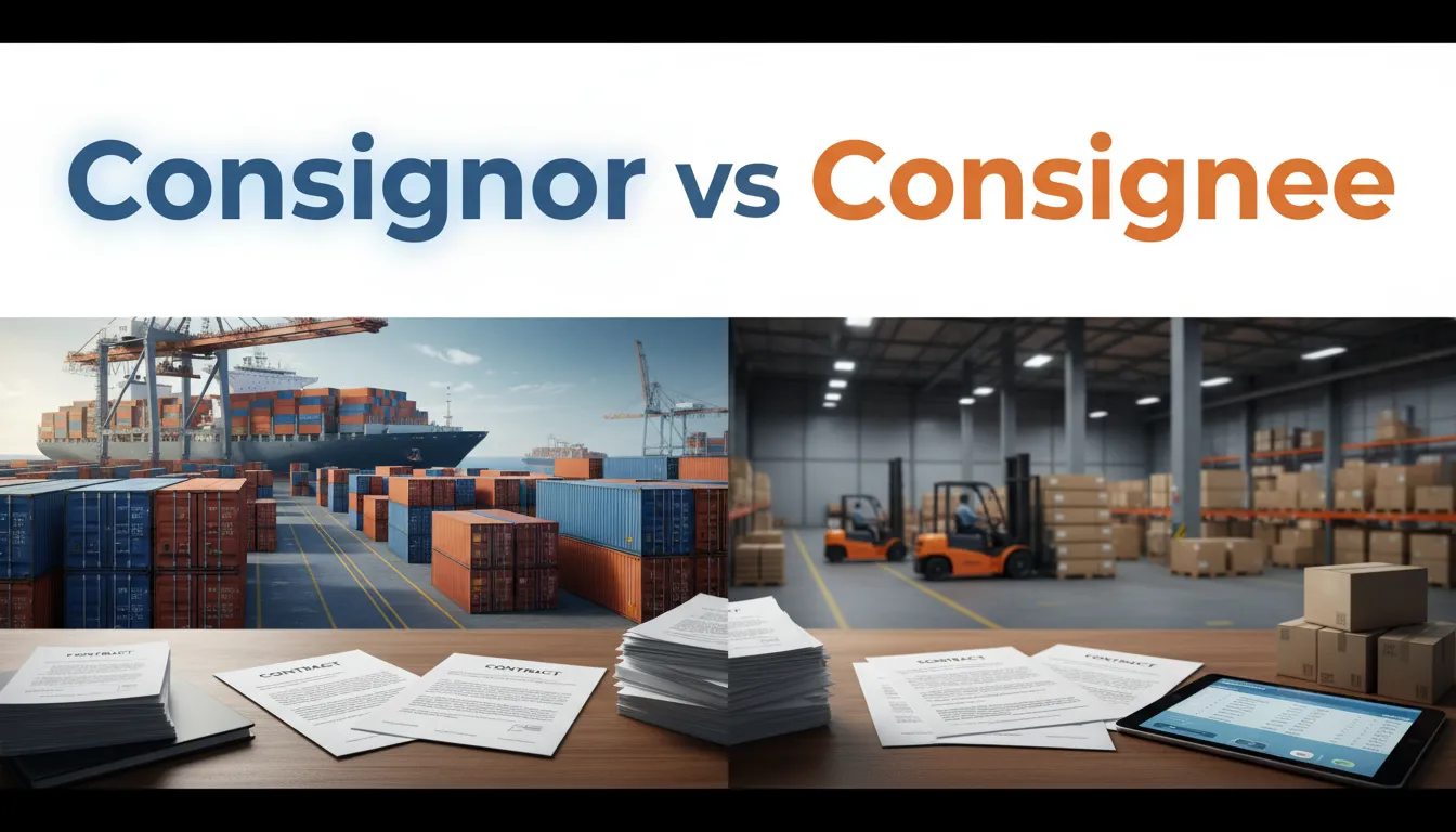 consigner or consignor