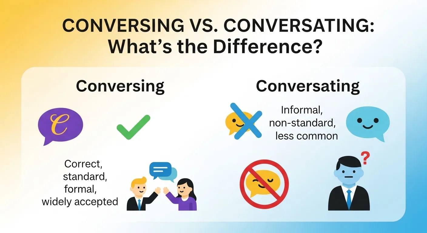 conversing or conversating