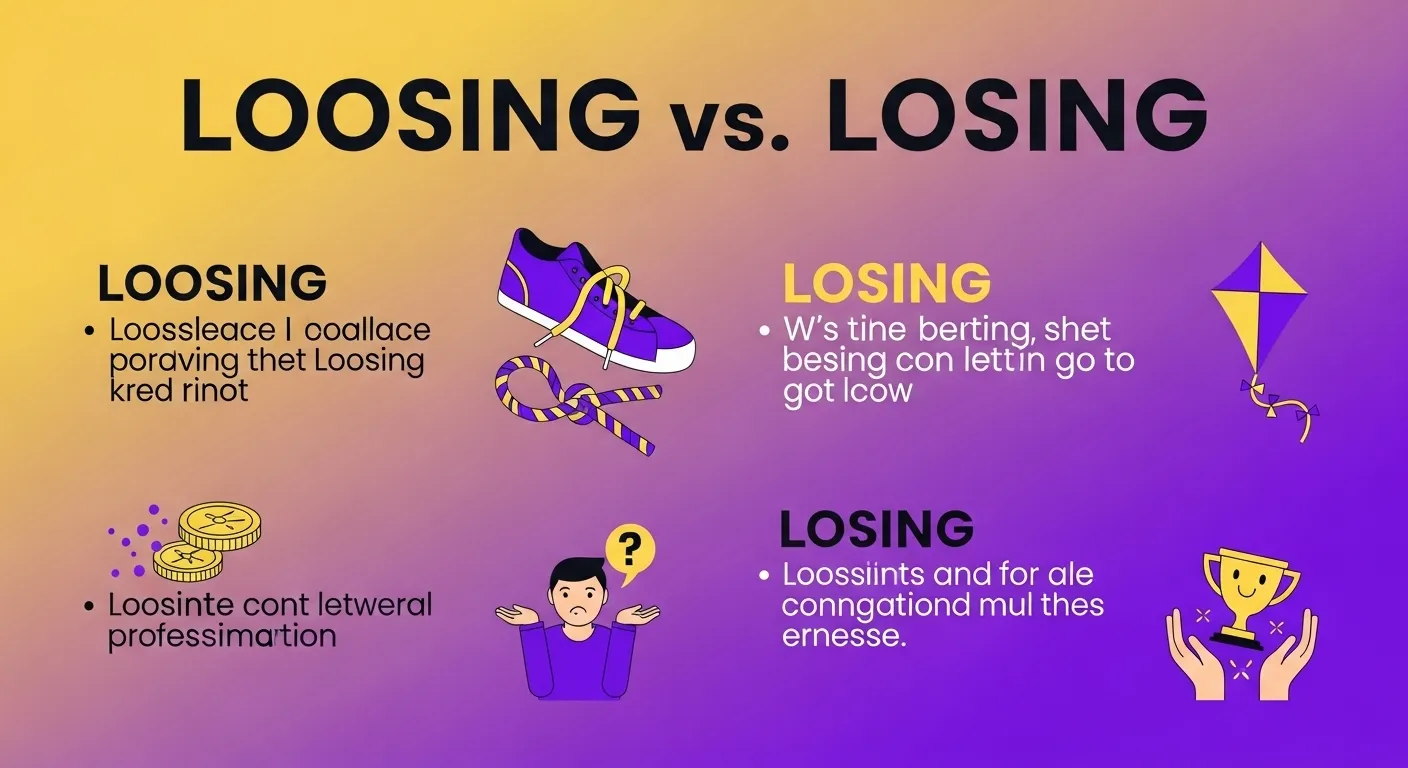 loosing or losing