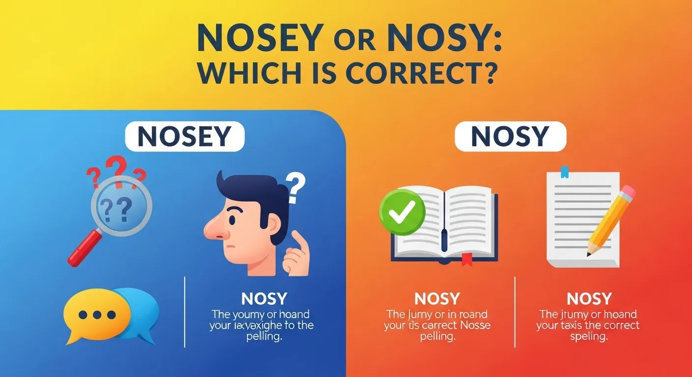 nosey or nosy