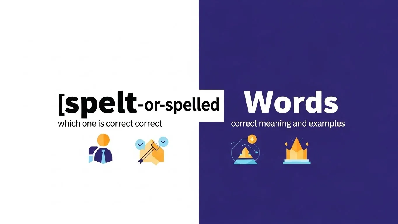 spelt or spelled