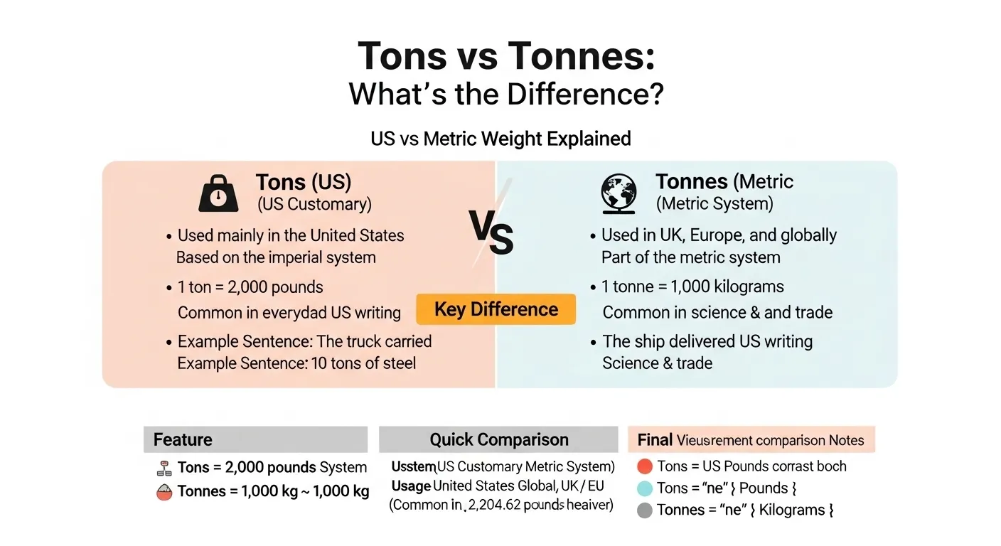 tons or tonnes