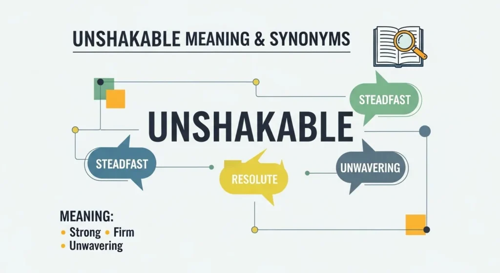 Unshakable Meaning, Synonyms, and Related Words