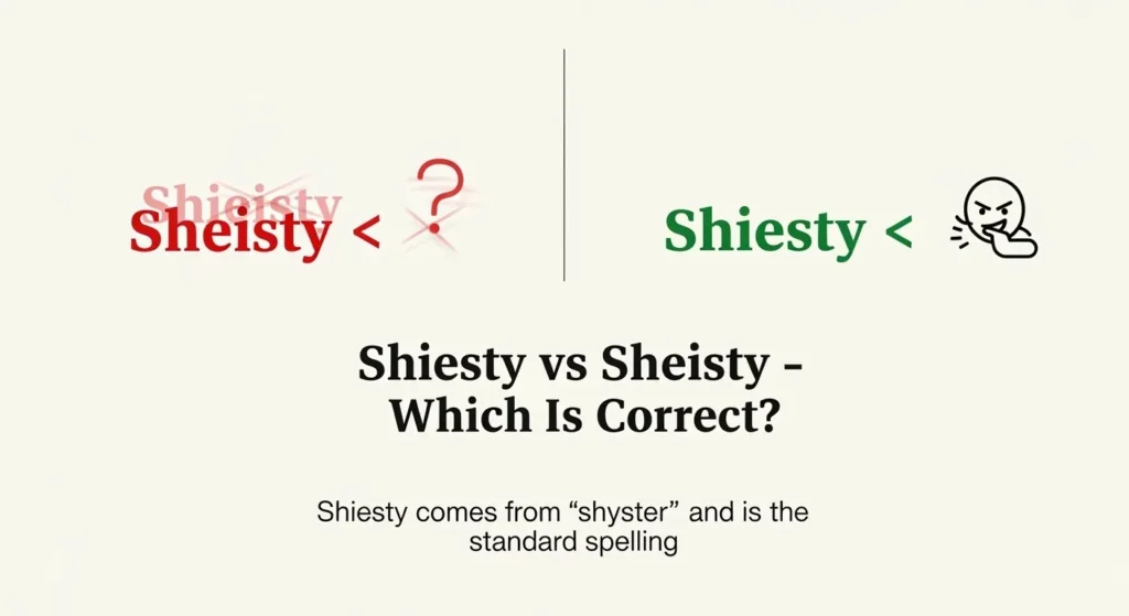 The Origin of Shiesty or Sheisty