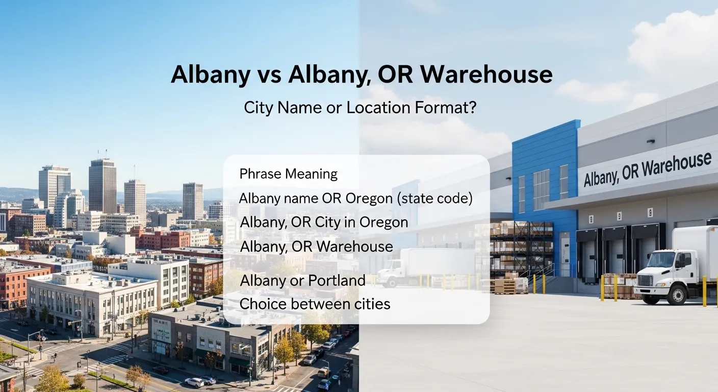 Albany, or Albany, OR Warehouse