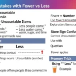fewer vs less