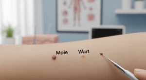 mole or wart
