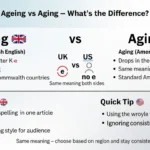 ageing vs aging